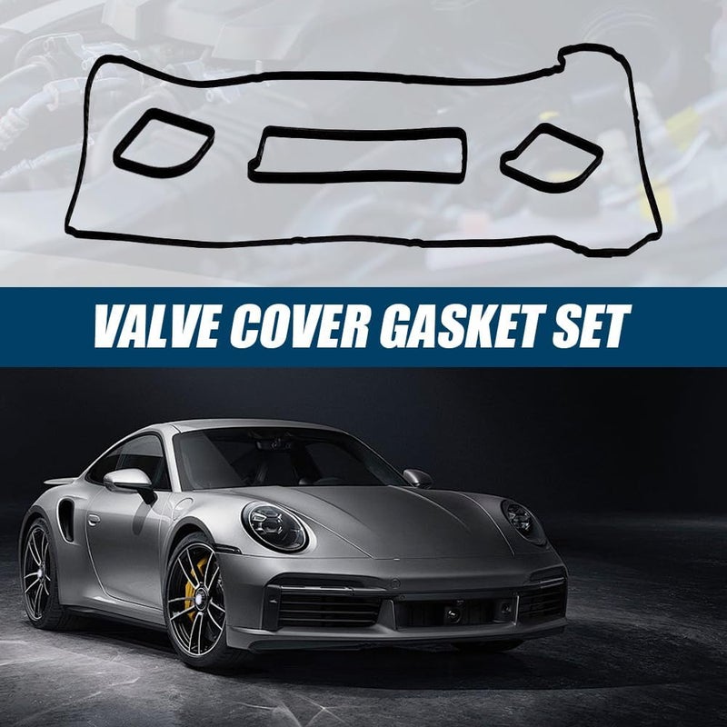Lecctso Valve Cover Gasket Set, VS 50639 R-1 Engine Valve Cover Gasket Compatible with 2004-2017 Ford Escape Focus Fusion Ranger 2003-2013 Mazda 3 5 6 3 Sport Tribute 2005-2011 Mercury Milan Marine - Image 3